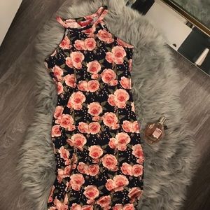 Floral maxi dress with Two Slits